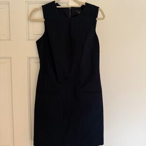 Theory Navy Shift Dress (front pockets)